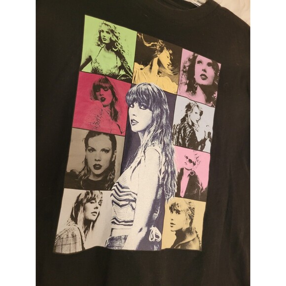 Taylor Swift Eras Tour Concert Tee Tshirt S Black Music Swiftie Swifty - Picture 2 of 4
